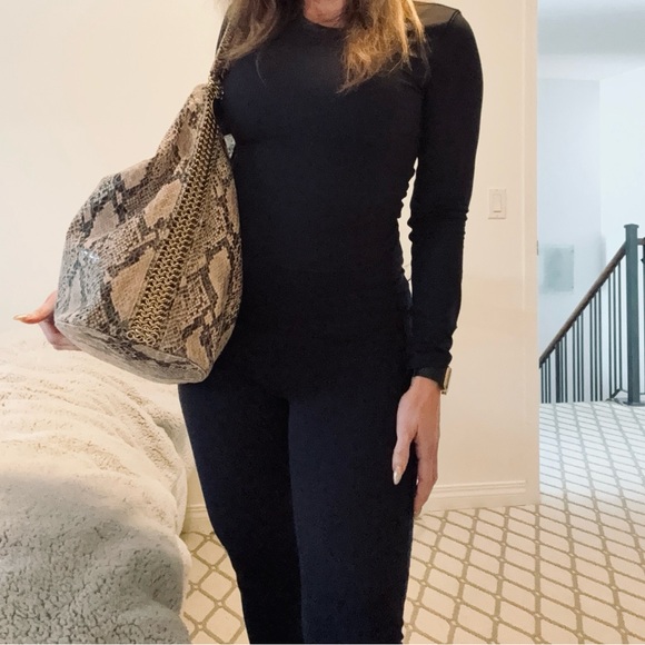 Stella McCartney Vegan Leather Python Hobo Bag - Made in Italy - Picture 4 of 8